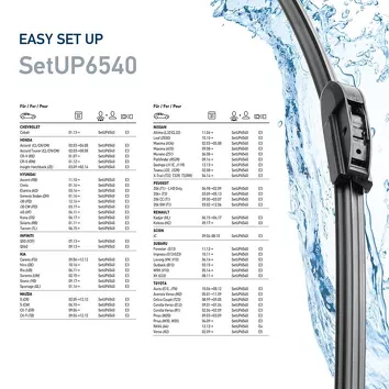 Hella EasySets SetUP6540 <span>щетки стеклоочистителя 650/400 мм</span>