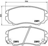 Передние тормозные колодки Brembo  P 30 018