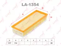 Воздушный фильтр Lynx  LA-1354