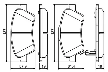 Bosch 0 986 494 260 <span>тормозные колодки передние</span>