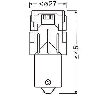 P21W Osram LEDriving SL gen3 <span>лампы автомобильные светодиод 6000K</span>