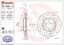 Тормозной диск Brembo Xtra Line  09.7629.1X