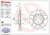 Тормозной диск Brembo Xtra Line 09.7629.75 для Opel Astra H / GTC / рестайлинг