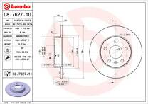 Тормозной диск Brembo Prime Line  08.7627.10