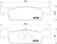 Передние тормозные колодки Brembo  P 68 060