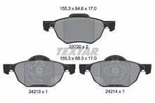 Передние тормозные колодки Textar Q+  2372001