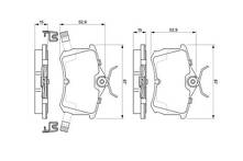 Задние тормозные колодки Bosch 0 986 424 661 для Honda Accord 7 пок. / седан