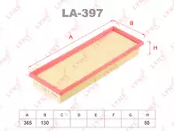 Воздушный фильтр Lynx  LA-397