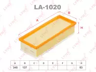 Воздушный фильтр Lynx  LA-1020