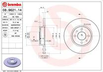 Тормозной диск Brembo Prime Line  08.9621.14