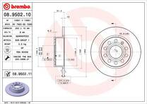 Тормозной диск Brembo Prime Line  08.9502.11