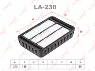 Воздушный фильтр Lynx  LA-238