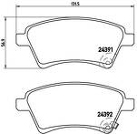 Передние тормозные колодки Brembo  P 23 105