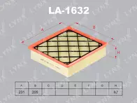 Воздушный фильтр Lynx  LA-1632