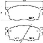 Передние тормозные колодки Brembo  P 30 026