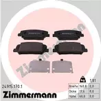 Передние тормозные колодки Zimmermann  24915.170.1