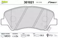Передние тормозные колодки Valeo First  301021