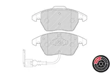 Передние тормозные колодки Ferodo FDB1641 для Audi A1 8X / Sportback 5 дв. / рестайлинг