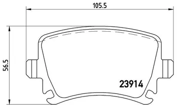 Brembo P 85 073 <span>тормозные колодки задние</span>
