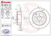 Тормозной диск Brembo Prime Line  08.9913.11