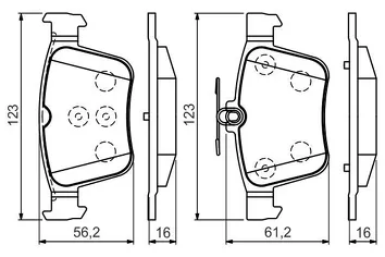 Bosch 0 986 494 658 <span>тормозные колодки задние</span>