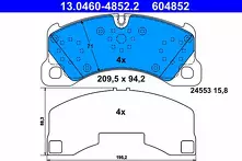 Передние тормозные колодки ATE  13.0460-4852.2