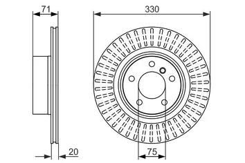 Bosch 0 986 479 727 <span>тормозной диск вентилируемый</span>