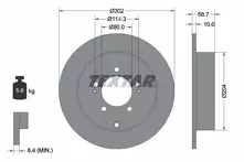 Тормозной диск Textar  92167003