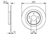 Тормозной диск Bosch  0 986 479 B04