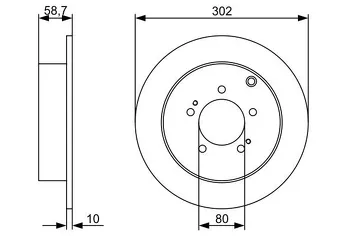 Bosch 0 986 479 318 <span>тормозной диск полный</span>