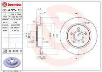 Тормозной диск Brembo Prime Line  08.A725.10