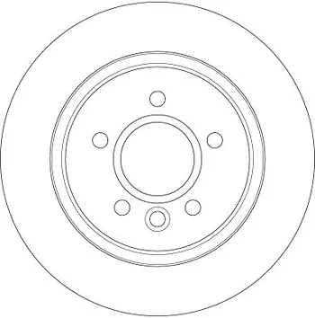 TRW DF6535 <span>тормозной диск полный</span>