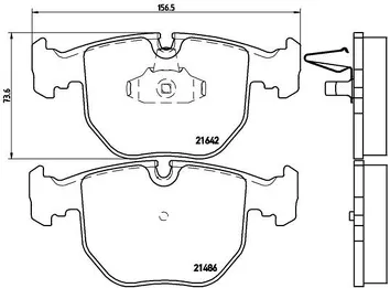 Brembo P 06 021 <span>тормозные колодки передние</span>