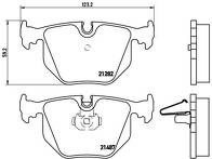 Задние тормозные колодки Brembo  P 06 020