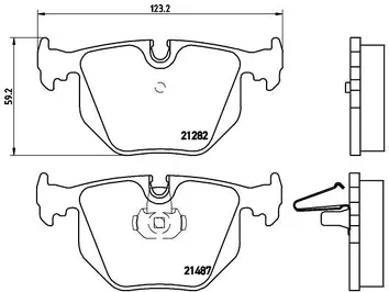 Brembo P 06 020 <span>тормозные колодки задние</span>