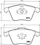 Передние тормозные колодки Brembo  P 24 057