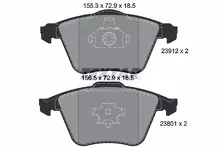 Передние тормозные колодки Textar Q+ 2391201 для Mazda 3 BK / хэтчбек / рестайлинг