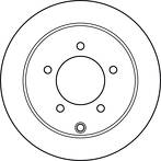 Тормозной диск TRW  DF4973