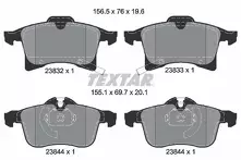 Передние тормозные колодки Textar Q+  2383201