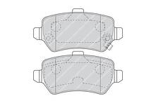 Задние тормозные колодки Ferodo  FDB1521W