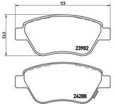 Передние тормозные колодки Brembo  P 59 051