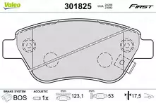 Передние/задние тормозные колодки Valeo First  301825