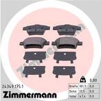 Задние тормозные колодки Zimmermann 24349.175.1 24349.175.1