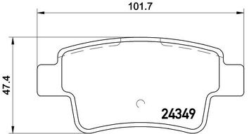 Brembo P 59 057 <span>тормозные колодки задние</span>