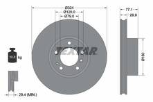 Тормозной диск Textar 92058300 для BMW 7 серии E38