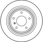 Тормозной диск TRW DF2783 для BMW 5 серии E39 / седан