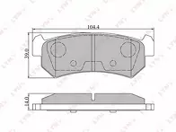 Задние тормозные колодки Lynx  BD-1807
