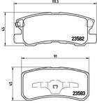 Задние тормозные колодки Brembo  P 54 031