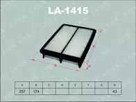 Воздушный фильтр Lynx  LA-1415