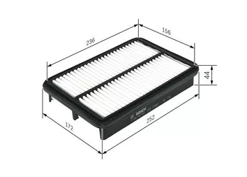 Bosch F026400044 <span>воздушный фильтр </span>